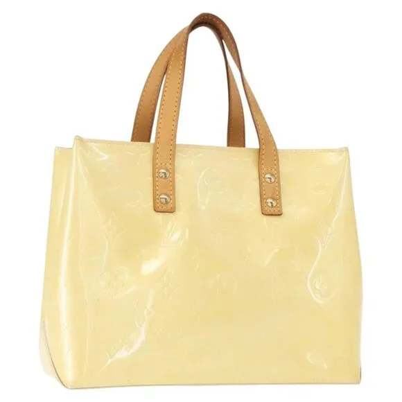 LOUIS VUITTON Monogram Vernis Reade PM Hand Bag Perle M91336 LV Auth ep12257 - Picture 1 of 16